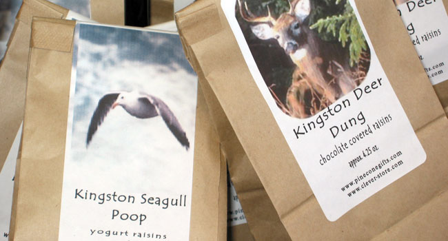 Kingston Seagull Poop & Deer Dung, Candy Coated Raisins