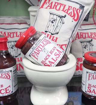 Fartless Brand Chili Makins, BBQ Sauce and Salsa